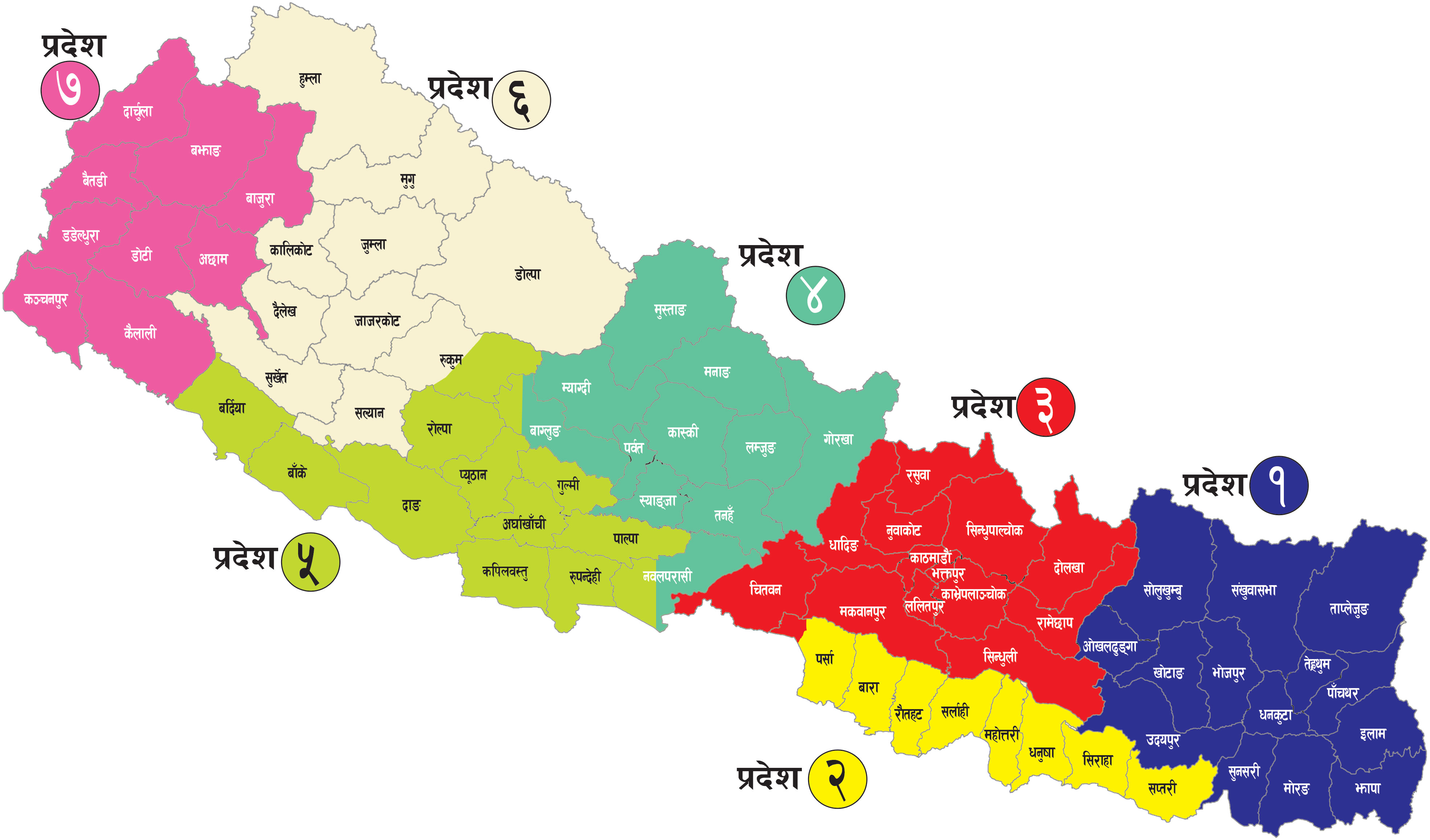 Classification of metropolitan cities, sub-metropolitan cities and municipalities